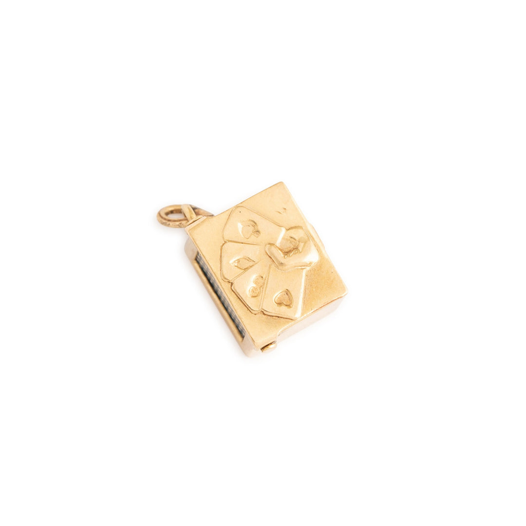 Movable 14k Gold Deck Of Cards Charm