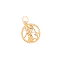 English Virgo 9k Gold Zodiac Charm