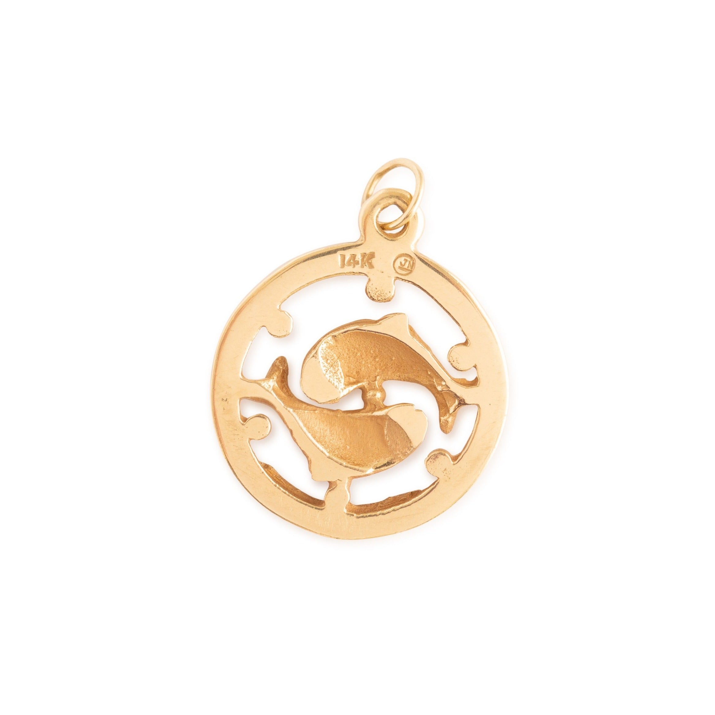 Pisces 14k Gold Zodiac Charm