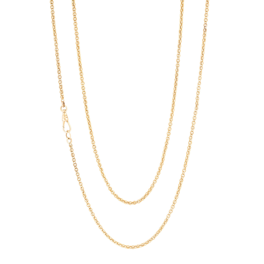 Long 14k Gold 47" Chain Necklace