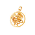 Belgian Capricorn 14k Gold Zodiac Charm Pendant