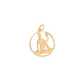 Virgo 14k Gold Open Zodiac Charm