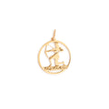 Sagittarius 14k Gold Open Zodiac Charm
