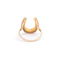 Victorian Pearl Horseshoe and 14k Gold Ring
