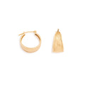 Textured 14k Gold Hoop Earrings