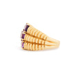 Amethyst Ombre and 10k Gold Ring