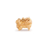 English Pekinese 9k Gold Dog Charm