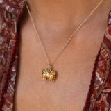 English Pekinese 9k Gold Dog Charm