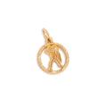 Aquarius Petite 10k Gold Zodiac Charm