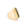 Tourmaline and Diamond 14k Gold Cocktail Ring