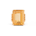 Citrine and 14k Gold Cocktail Ring