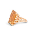 Citrine and 14k Gold Cocktail Ring