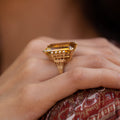 Citrine and 14k Gold Cocktail Ring