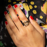 Pisces 9k Gold Zodiac Ring