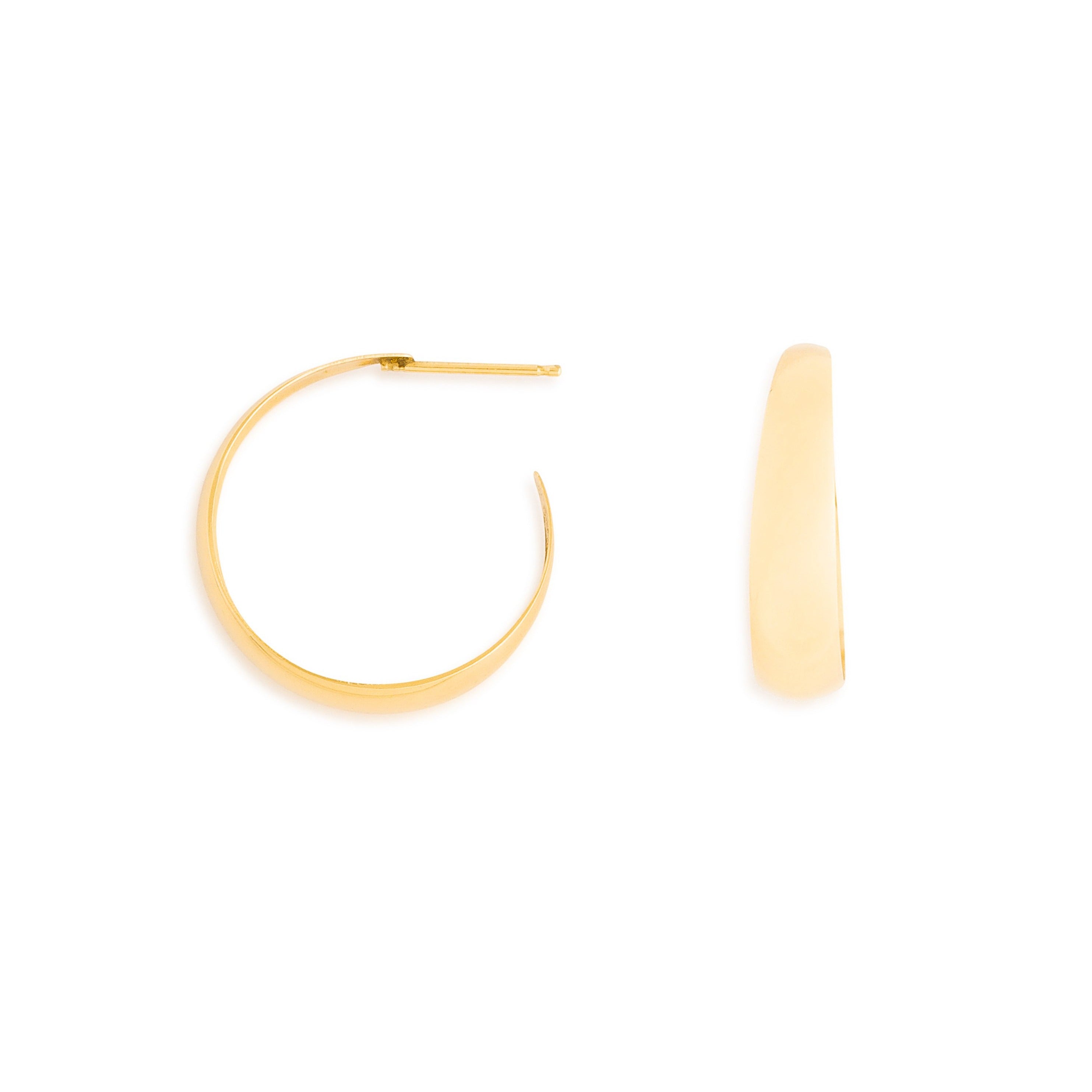 Open 14K Gold Hoop Earrings