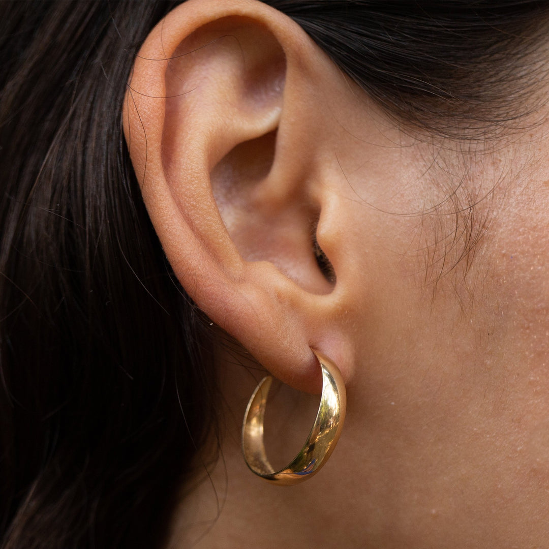 Open 14K Gold Hoop Earrings