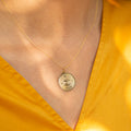 Gemini 14k Gold Disc Zodiac Charm