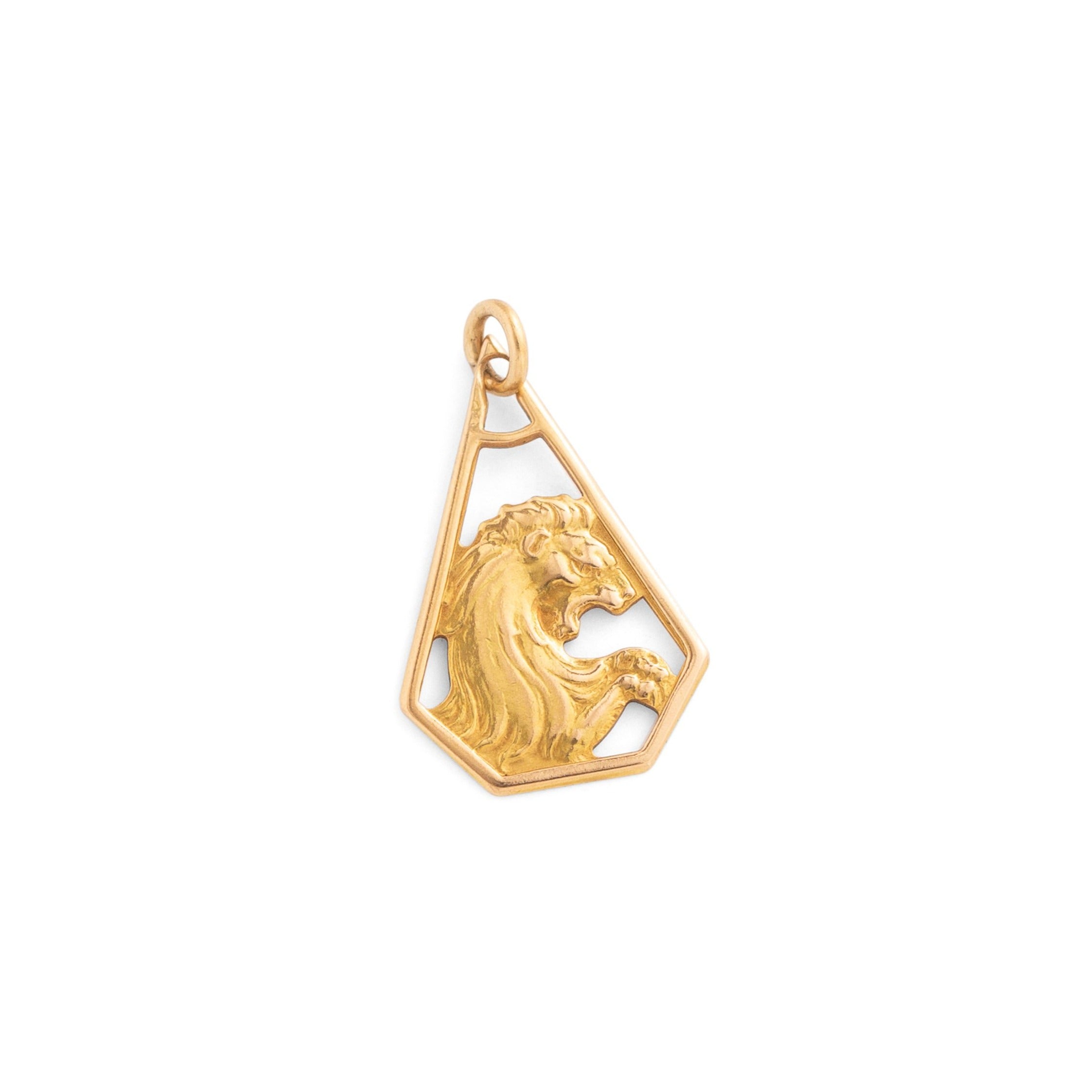 Leo 18k Gold Zodiac Charm