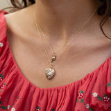 Heart and Arrow 8k Gold Charm