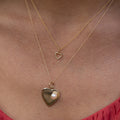 Petite Open Heart 14k Gold Charm