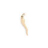 Small Cornicello 14k Gold Charm