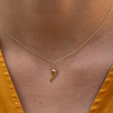 Petite Cornicello 18k Gold Charm