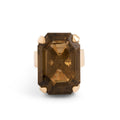 Large Smoky Quartz 14k Gold Cocktail Ring