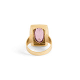 Oval Amethyst and 14k Gold Ring