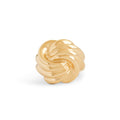 Abstract Swirl 14k Gold Dome Ring