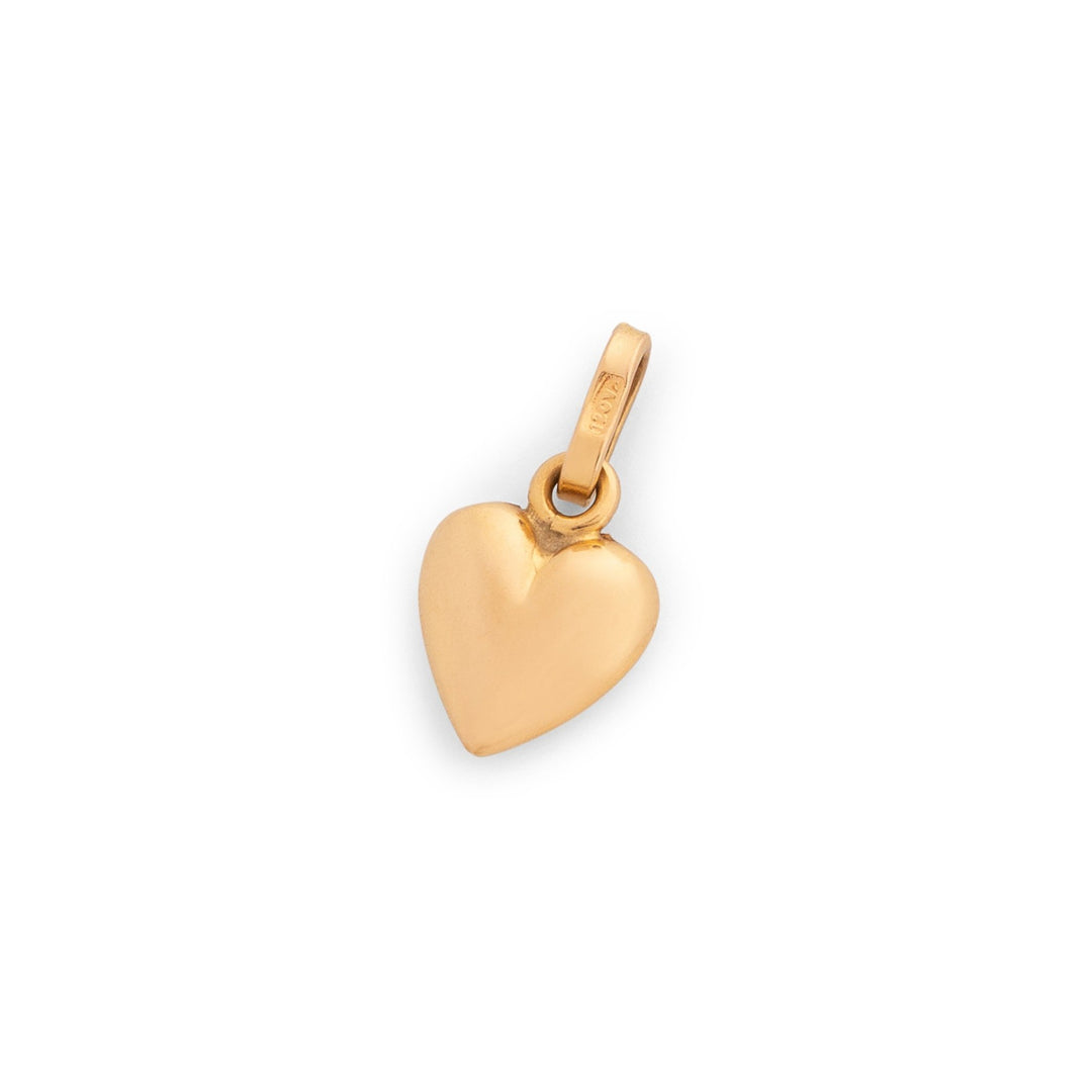 Italian Heart 18k Gold Charm