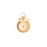 Movable "Happy Birthday" Cake 14k Gold and Enamel Charm