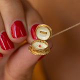Movable "Happy Birthday" Cake 14k Gold and Enamel Charm