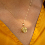 Movable "Happy Birthday" Cake 14k Gold and Enamel Charm