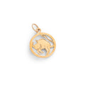 English Taurus 9k Gold Zodiac Charm