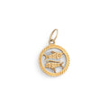 Pisces 9k Gold Zodiac Charm