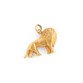 French Leo Lion 18k Gold Zodiac Charm