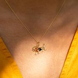 Enamel Leo Lion 14k Gold Zodiac Charm