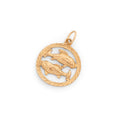 Pisces 10k Gold Zodiac Charm