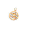 Pisces 10k Gold Zodiac Charm