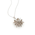 Victorian Diamond Starburst Pendant Necklace
