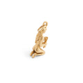 Virgo 3-Dimensional 10k Gold Zodiac Charm