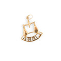 Libra Balanced Scales 14k Gold Zodiac Charm