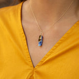Enamel Dutch Clog and 14k Gold Charm
