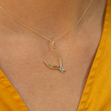 Movable Manicure Tool 14k Gold Charm