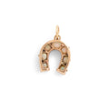 Opal and 14k Gold Horseshoe Charm