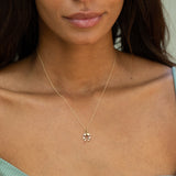 Pearl, Ruby, and 14k Gold Horseshoe Charm