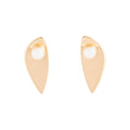Hans Hansen Pearl and 14k Gold Earrings