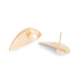 Hans Hansen Pearl and 14k Gold Earrings