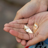 Hans Hansen Pearl and 14k Gold Earrings