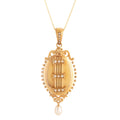 French Victorian Pearl and 18k Gold Locket